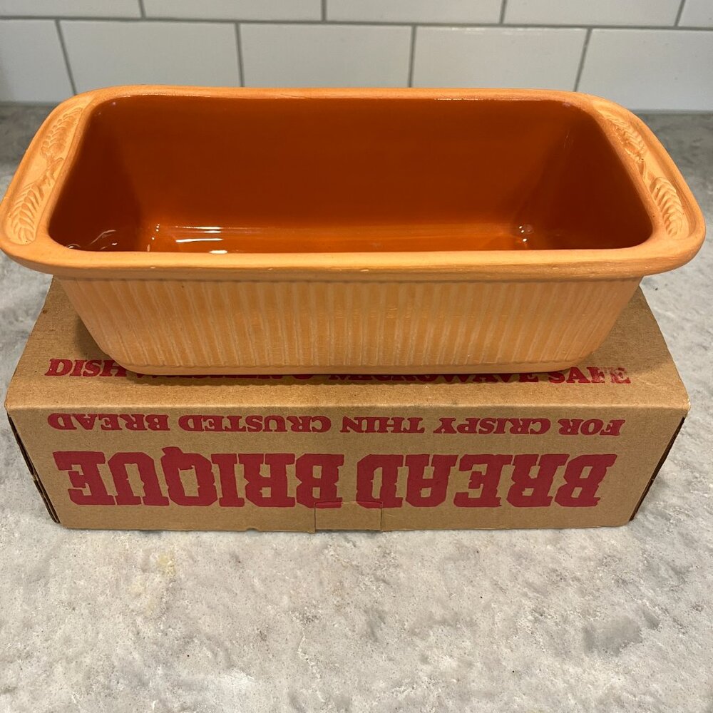 Terra-Cotta Bread Brique Vintage Cuisine Concepts Loaf Pan